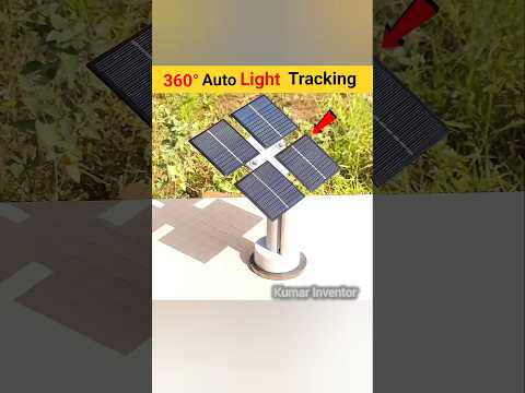 How to make 360°Auto Rotating Solar Panel At Home || सोलर पैनल कैसे बनाए || #shorts #ytshorts #viral