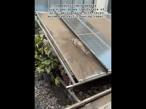 automated rail-cleaning robot #shorts #SolarEnergy #Renewable #SmartHome #Automation #CleanTech