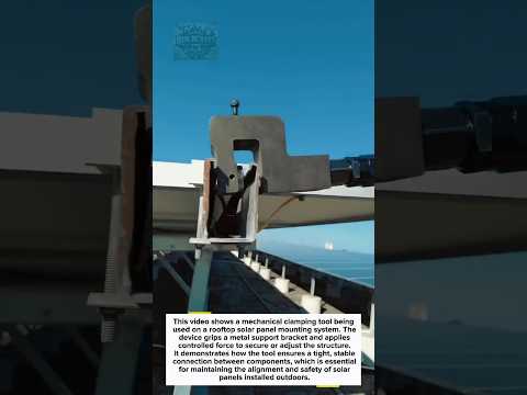 Solar Clamp Tool Secures Panel Frame Fast #solar #tools #construction