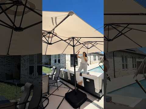 Sombrilla **PANEL SOLAR ** #homedecor #home