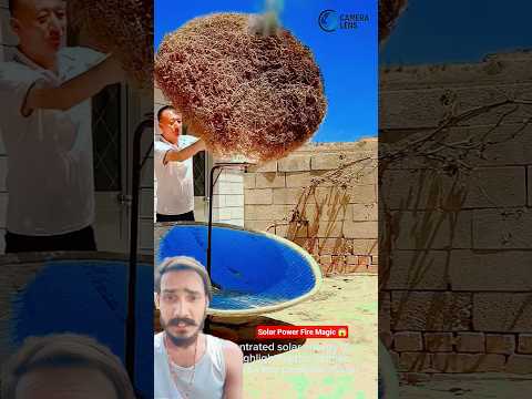 Solar Power 🔥 Turns Grass Into Fire | Real Energy Power!#shorts #viral #trending #solar #powersolar