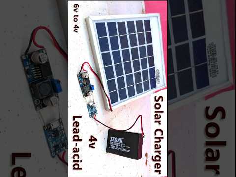 Charge 4V Lead Acid Battery With 6V Solar Panel | LM2596 & TP4056 Setup #power_gen #solarsystem #diy