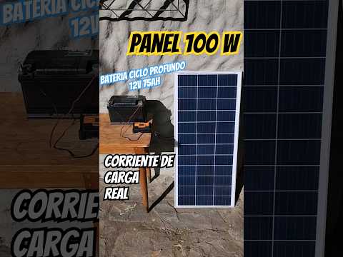 PANEL SOLAR de 100W ¿ Cuanta corriente entrega realmente ?#freeenergy #solarenergy