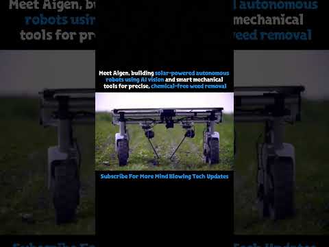 Meet Aigen solar powered autonomus  weed removal robot 🔥 #aigensolarpoweredrobot #weedremovalrobot