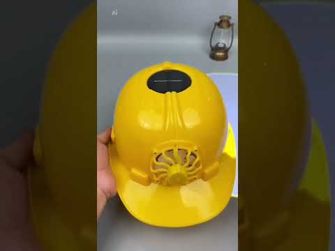 Solar Powered Safety Helmet Hard Ventilate Hat Cap with Cooling Cool Fan