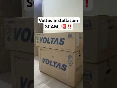 Voltas AC – Installation Scam..! 🚨‼️ | #tamilvlog #tamilshorts #ac #voltasac