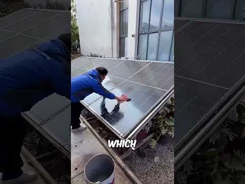China’s Smart Solar Cleaning Technology#shortsfeed