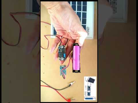 DIY 3.7v Li-Ion Battery Charger From Solar Panel Using Buck Converter & TP4056 #power_gen #solar