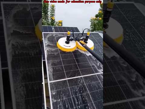 Solar Panel Cleaning System #facts #shorts