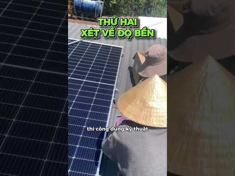 Nhà mái tôn và trần bê tông: loại nào lắp điện mặt trời tốt hơn? #youtubeshorts #dienmattroi