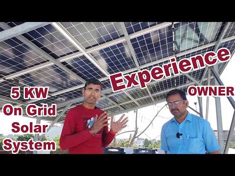 Solar On Grid System | Solar Panels For Home | On Grid Solar Plant 5KW Owner Experience | Waaree