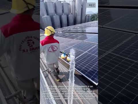 Solar Panel Cleaning Tool Fast Efficient Glass Wash #viral #tools  #smart  #creative #battery