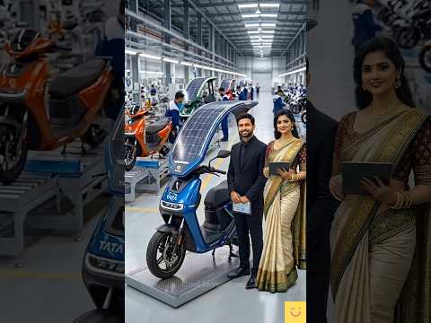 Tata Solar Scooty 😱 #gadgets #products  #electricscooter #shorts