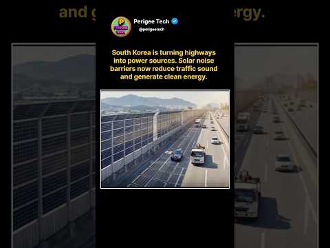 South Korea’s Solar Noise Barriers Generate Power 😳⚡