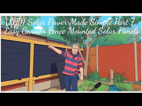 DIY Solar Power Made Simple Part 7 Garden fence Mounted Solar Panels Made Easy #ecoflow #enphase
