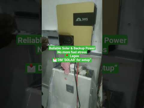 Reliable Solar & Backup Power ,No more fuel stress📍 Lagos📩 DM ‘SOLAR’ for setup” #easysolar