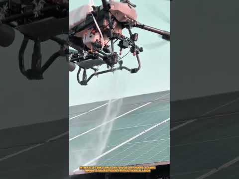 This Drone Cleans Solar Panels Automatically – No Workers Needed#engineerscope