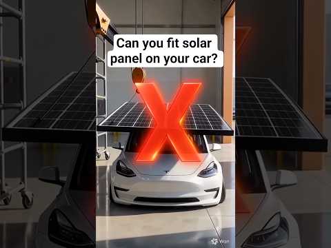 Can we fit Solar Panels on EVs Roof and get Infinite Range?! ☀️🚗 #evinfiniterange #solarchargeev