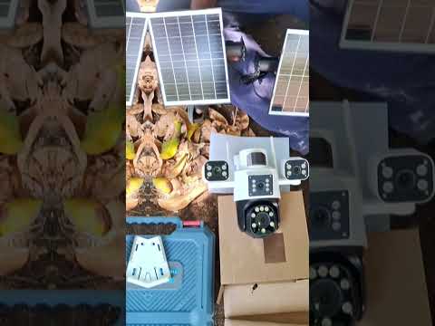 New Trending model 4in1 Solar Dual panel type camera Installation fr details📞: 9842270302 #solarcctv