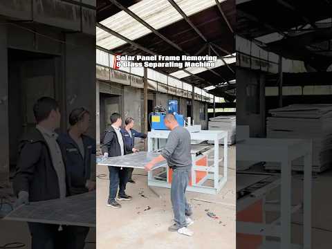 Automatic Solar Panel Aluminum Frame Removing & Glass Separating Production Line