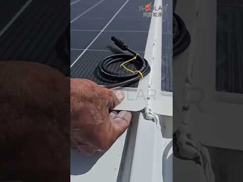 Solar panel that bends? Yes! No mounting rails, no drilling — just stick it on and go.