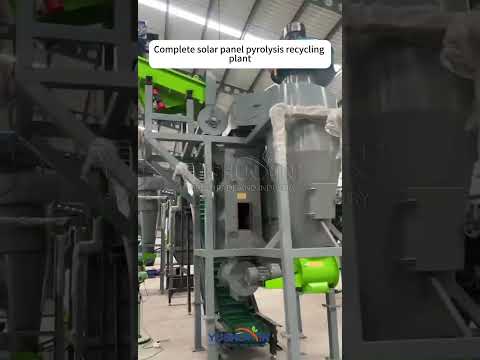 Complete solar panel pyrolysis recycling plant  #machine  #sustainablesolutions