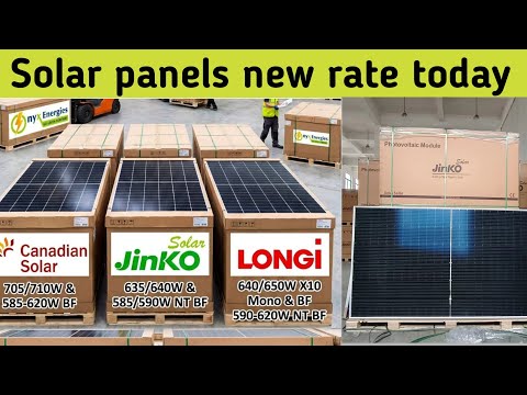 Longi,Jinko, Canadian Solar Panel New rate | Solar Panel updated Price in Pakistan 15 April 2026