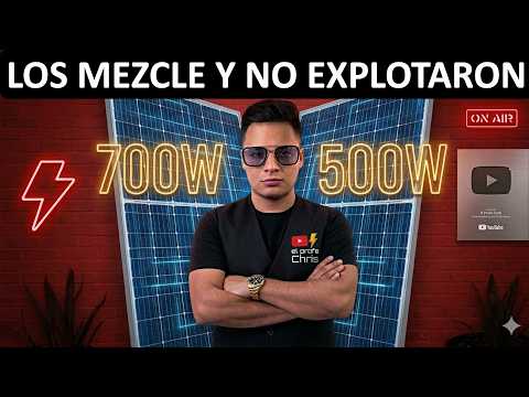 ❌ ¿MEZCLAR PANELES SOLARES DIFERENTES? ¡ERROR FATAL!