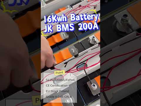 16kw solar battery stackable 51.2V320Ah mobile battery #pack#battery #lifepo4 #factory