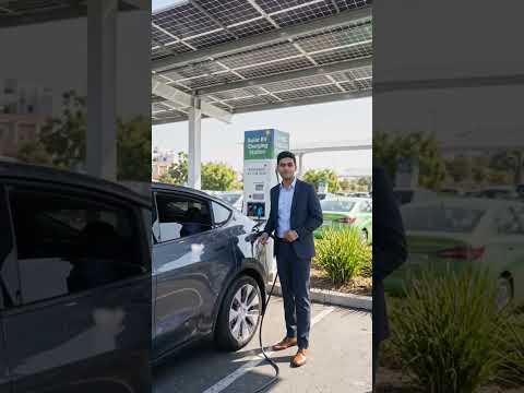 Solar EV Charging Station #solar #charging #evstation