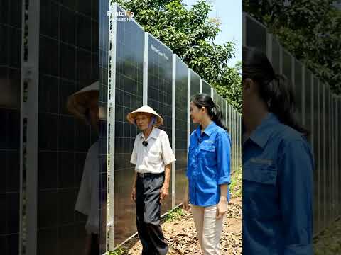 Rentolog SolarGuard Fence Vertical Bifacial Solar Energy Boundary System