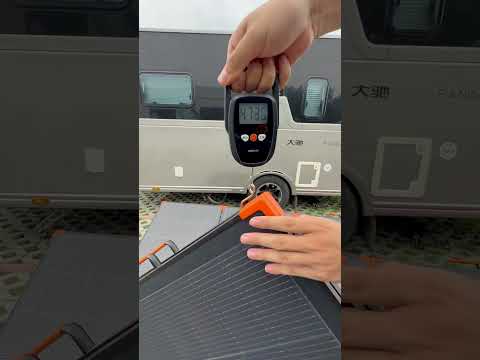 How Light Is This Solar Panel? ⚡ Watch This!