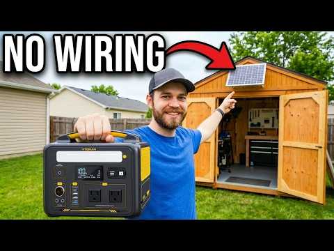 Solar Power your Tool Shed The EASY WAY!