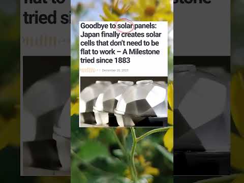 Goodbye to solar panels: Japan finally creates solar cells #facts #dailyfacts #news #usafacts