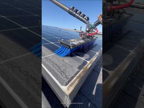 This Genius Method Fixes Dirty Solar Panels 😎#ytshorts#facts