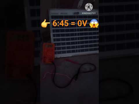 6:20PM ➡️ 6:45PM 😱 Solar Panel Kab Band Ho Jata Hai? ⚡ #shorts #viral