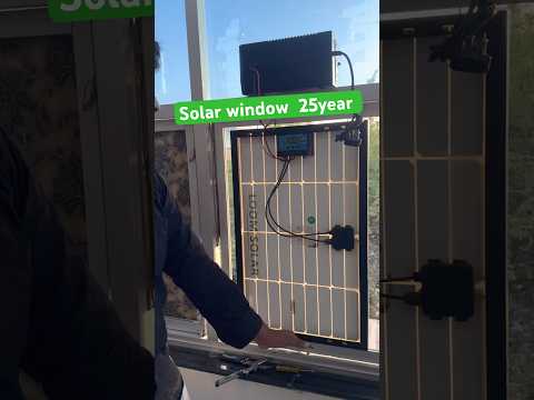 Solar window generator 25year work #shorts #short @e@electricsciencetrick