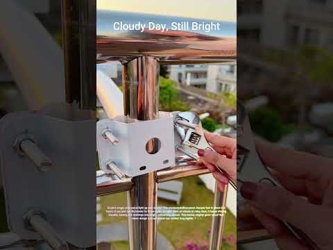 5-Hour Sun Charge: The Solar Panel That Lights Nights Forever