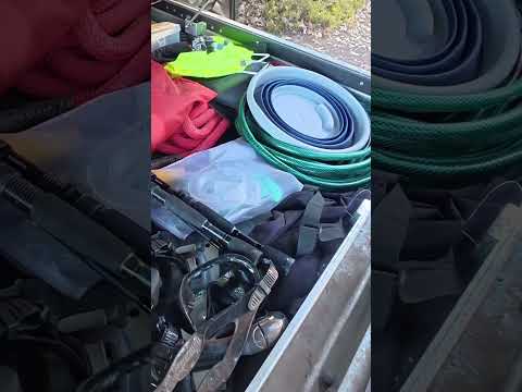 CANOPY STORAGE* 200amp lithium battery* 2000w inverter* x2 solar panels (400w combined)