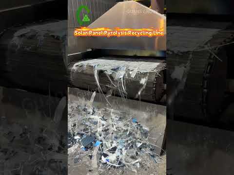Solar Panel Pyrolysis Recycling Line for PV Waste Management #solarenergy #greenenergy #solarpanel