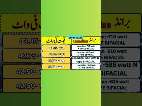 solar panel price in Pakistan today April 20 2024 #solarsystem #longisolar #solarpanels#solarenergy