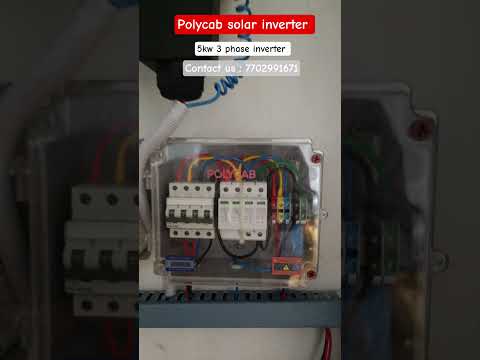 POLYCAB SOLAR INVERTER ⚡#solarpower #solarenergy #powergeneration #power #solar #3phase #nellore
