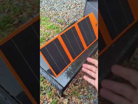 30W Solar panel/power bank! This thing will continue to hold a charge even when it’s not in direct