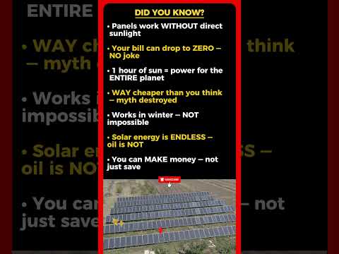 Things Almost No One Knows About Solar Panels!☀️⚡