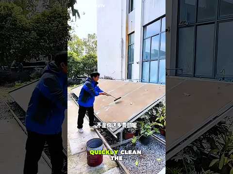Smart Solar Panel Cleaning 😳☀️