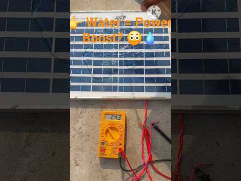 Paani Dalte Hi Solar Panel Ki Power Badh Gayi? 😱⚡ Real Test #shorts #viral