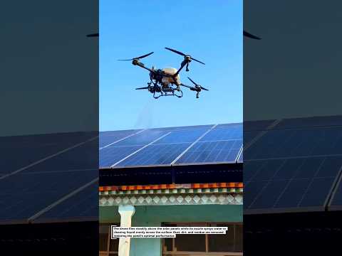 Advanced Automatic Solar Panel Cleaning Drone