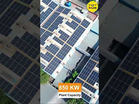 850 KW Industrial Solar PV System | Rooftop Solar Power Plant
