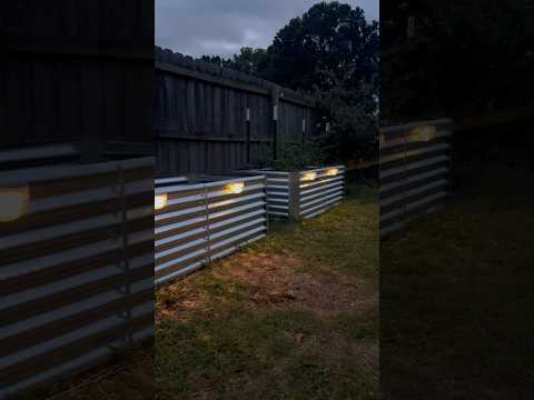 Solar lights for your raised beds #diy #gardening #plants