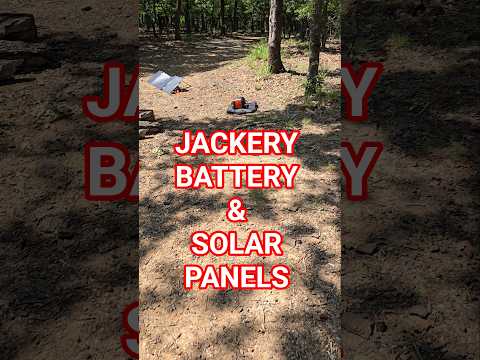 My Jackery Battery And Solar Panels  #camplife #solarpower #offgrid #lake